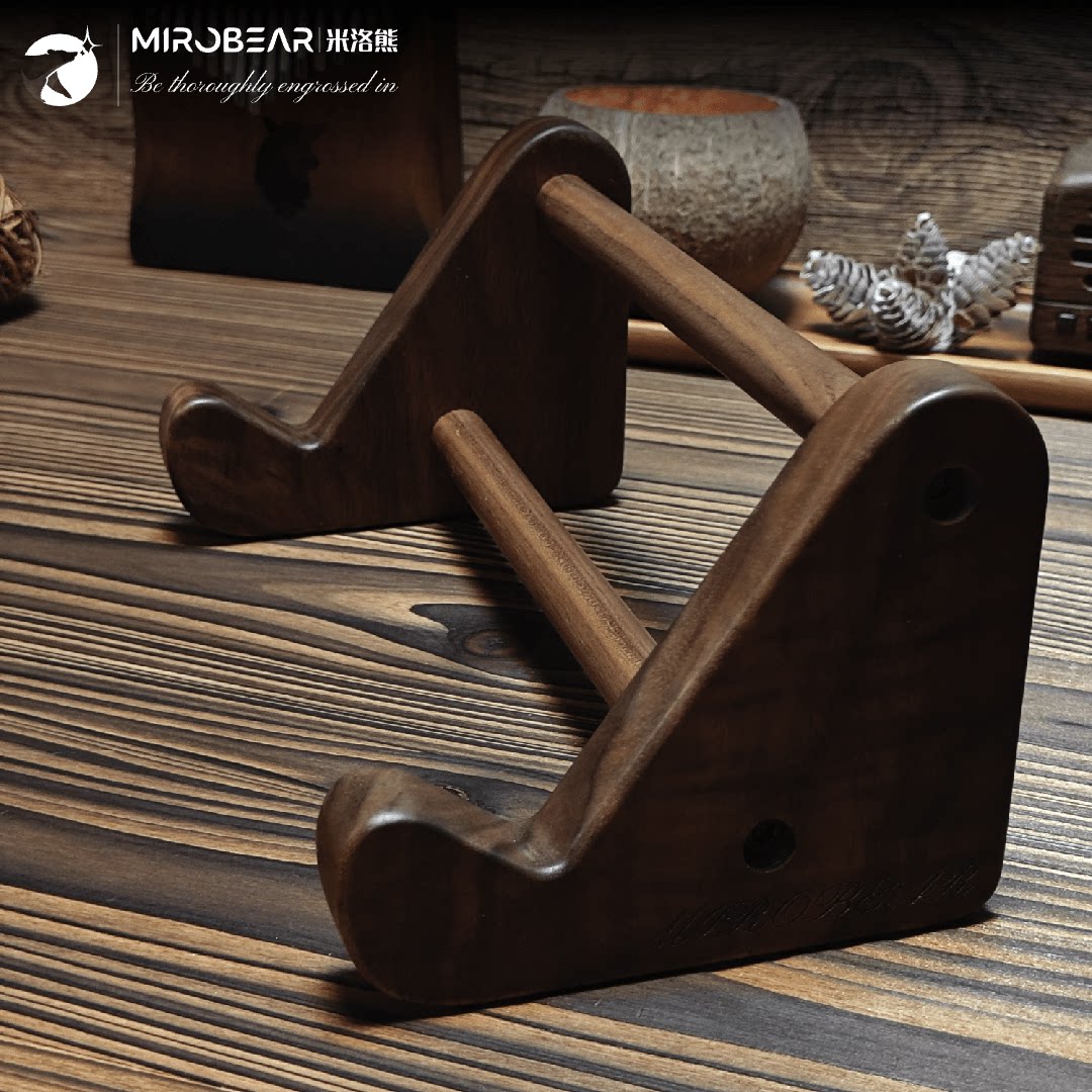 Tablet Accessories Gifts - Stojak na klawiaturę z litego drewna