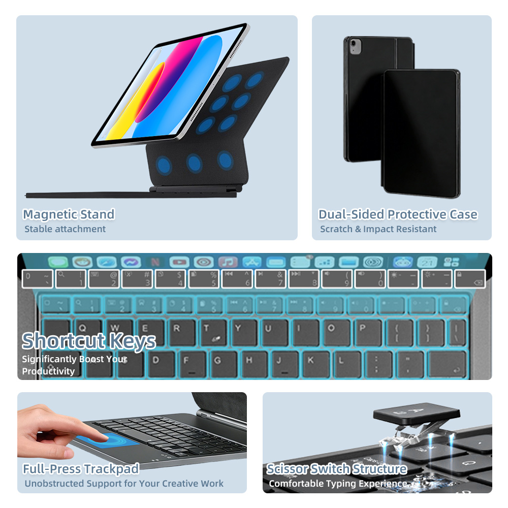 Magic Keyboard 2026 z Bluetoot – Tablet Keyboard Case recenzja i cena